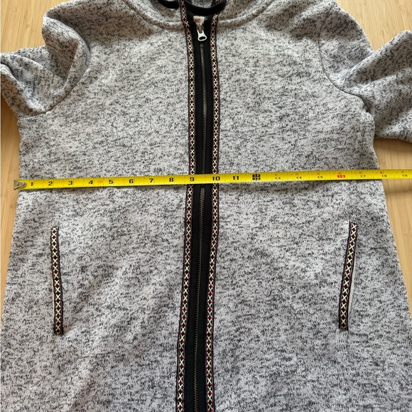 Mossimo Supply Co. Gray and Black Textured Hoodie with colorful trim - Picture 8 of 9